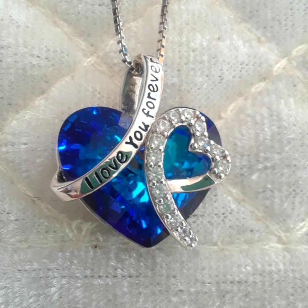 Aoboco Necklace/ Swarovski Crystal with Sterling Chain